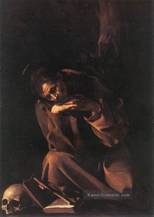 St Francis2 Caravaggio Ölgemälde